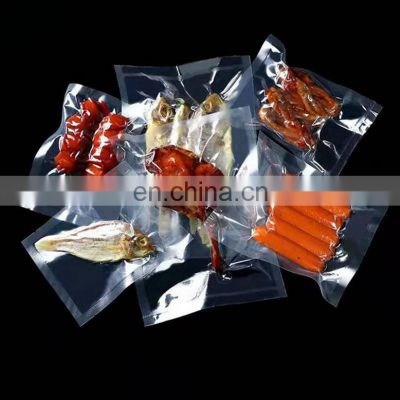 Vacuum transparent bag Glossy vacuum food packaging bag Sealed transparent cooked food preservation bag