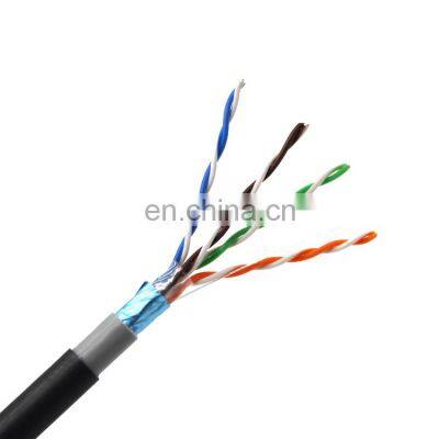 best price high quality Cat5 cat5e UTP outdoor single double jacket cable 24awg copper/cca network cable