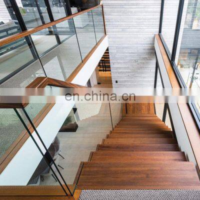 Beautifully contemporary australian design Victorian Ash timber with clear glass stairs