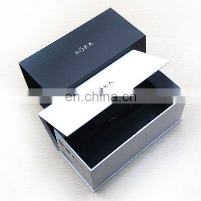 Factory Sale Customized Printed with Logo Reading Glasses Cases Folding Sunglasses Box Vintage