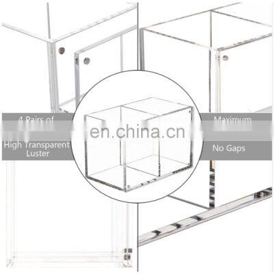 Desk Acrylic Pen Holder With Photo Frame Magnetic Pen Holder photo-3