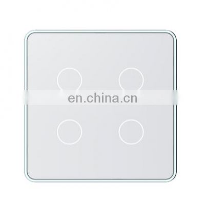 In-Wall EU Standard Touch Screen Zigbee Touch Panel iot private cloud