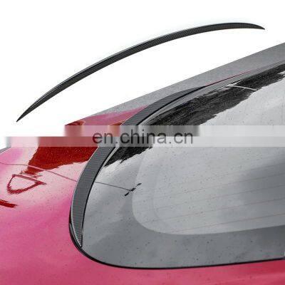 Car Trunk Wing Spoiler For Tesla Model 3 Accessories Spoiler Real Dry Matte Carbon Fiber Sport Style