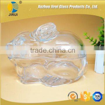 Glass Candy Jar With Rabbit Shape