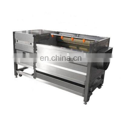 CE Machine For Removing Ginger Skin Automatic Machine For Removing Ginger Skin Brush Washing Potato Peeling Machine