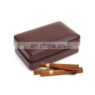 Custom PU leather travel case bag humidor cigar packaging bags