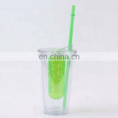 Cute Plastic Fruit Cup With Lid and Straw photo-2