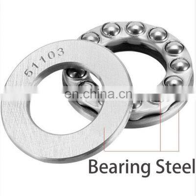 51103 Thrust Ball Bearings 17mm x 30mm x 9mm Bearing Steel Single Row Roller photo-3