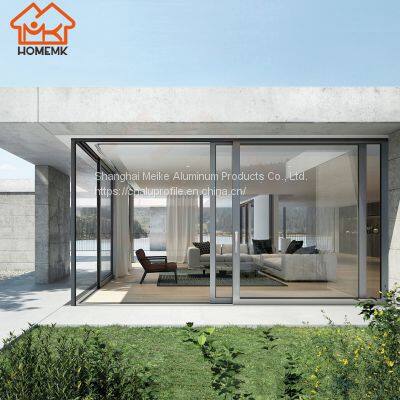 HMK-95 Modern Custom Wardrobe Kitchen Veranda Thermal Break Aluminum Profile Garden Sliding Glass Door Patio Door