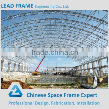 Customized long span swimming pool cover with steel space frame