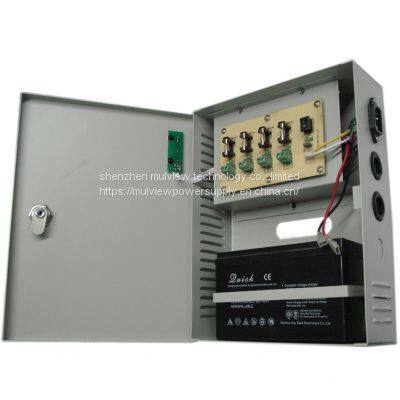 Multiple Output 4CH 13.8V60W CCTV Camera UPS Uninterruptible Power Supply With Battery Charge Function Ce FCC