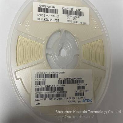 Multilayer Ceramic Chip Capacitor	C1608X7R1E104KT In Stock