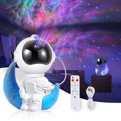 Astronaut Galaxy Projector Nebula Starlight Laser Lamp Smart Led Moon Lamp Remote Control Timed Auto Off Night Lights For Home