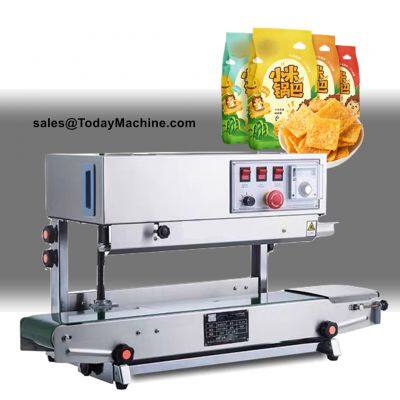 Automatic Aluminum Foil Heat Packing Continuous Plastic Bags Band Sealer
