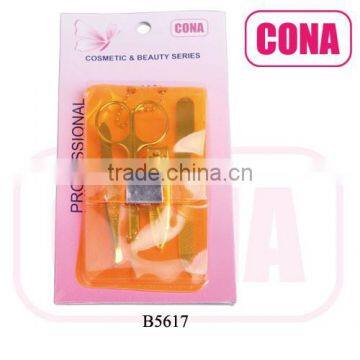 4pcs blister card and pvc bag pedicure set