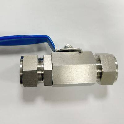 Stainless Steel Double Ferrule Valve 316L for High Purity Systems 1/4