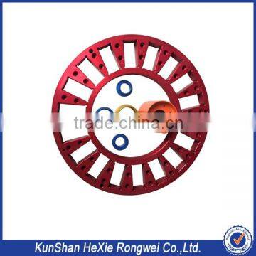 Cnc Precision Engraving Machine Parts Red Anodized Alunminum Supplier's Choice photo-4