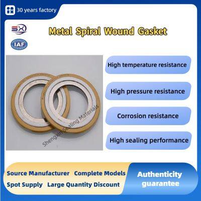 Спирально-витые прокладки SUS304 с внутренними/наружными кольцами для кислых сред
