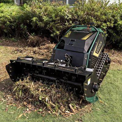 Vigorun Tech Industrial Crawler Mower Self-Locking Worm Gear Safety MTSK1000 RC Mulcher for Lawn & Garden