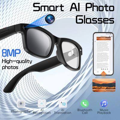 S2 Max Wireless Smart Audio Glasses, Noise‑Canceling Mic, Lightweight Polarized Sunglasses for Men Women Daily Use