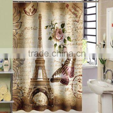 Lovely Owls Printed fo Children 100% Polyester Shower Curtain for Hotel, Family, Waterproof Bath Curtain photo-4