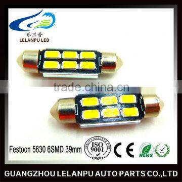 Hot sale car use Festoon 5630 6SMD 39/41mm Festoon 5630 6SMD canbus lamp auto led light