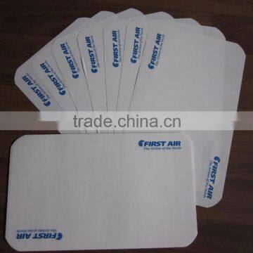 anti slip paper tray mat for airline food service