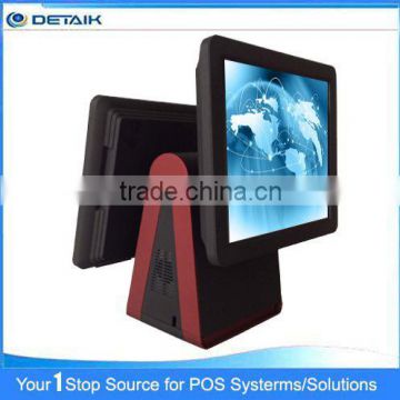 DTK-1533F Factory Supply 15 Inch Dual Screen Touch POS Terminal