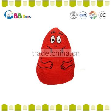 China factory made red doll with white eyes plush soft dolls toys for sale