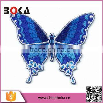 BOKA embroidery big blue butterfly patch factory direct sell