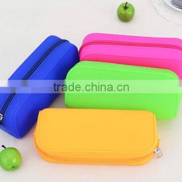 Custom Silicone Rubber Colored Pencil Cases/ Pencil Case Bag/ Cute Pencil Pouch photo-6