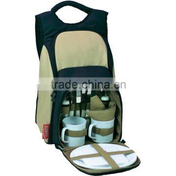 2015 new design 2 person picnic backpack, picnic cooler bag