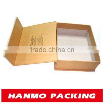 custom printed&design gold card book shaped packaging box wholesale