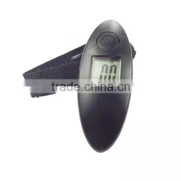 Handheld luggage scale 110 lbs capacity large and blue backlight lcd display with strap luggage scale