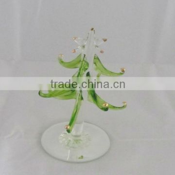 Green hand blown fiberglass christmas tree