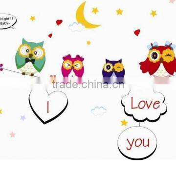 ALFOREVER the owl whiteboard sticker,whiteboard decals for kids