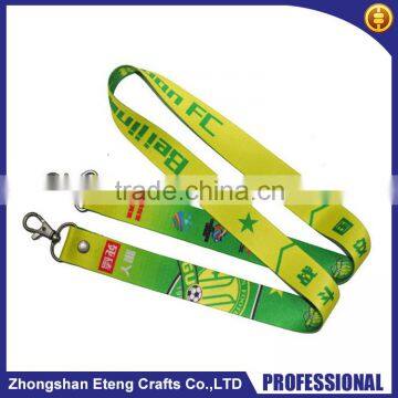 Customized double hooks neck lanyard with your company logo