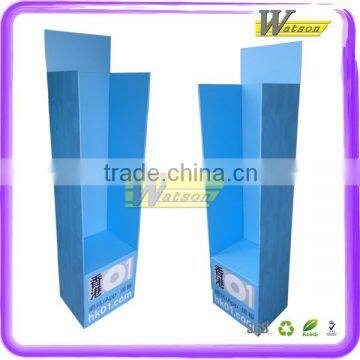 Advertising magazine custom full color cardboard floor display stands