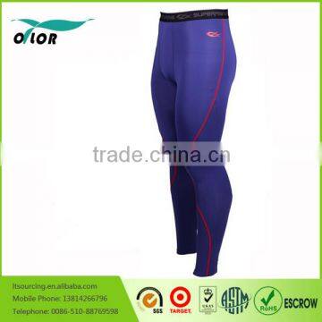 New Men Compression Tights Running Pants Blue