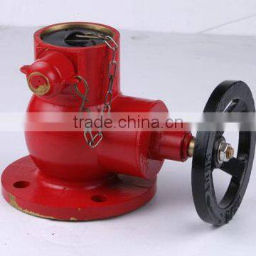 Straight horizontal landing valve flanged