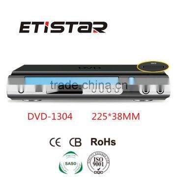 Multi language DVD player with MPEG4 USB SD CARD HD 1080P protable dvd player no screen