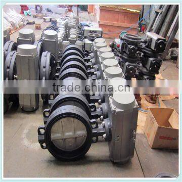 Pneumatic Symmetric Clamping Butterfly Valve, Made of WCB, CF8 and CF8M, Measures DN 50 to 800