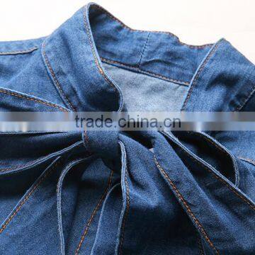 Newest Jean Shirt Floral Jean Tops Jean Summer Shirts photo-2