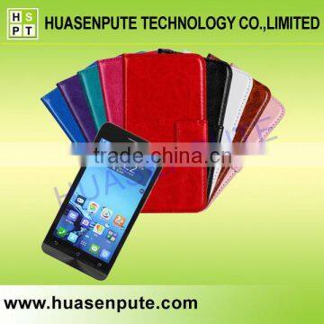 Factory Price Dual Slots PU Wallet Leather Case For Asus ZenFone 5 PU Wallet Leather Case