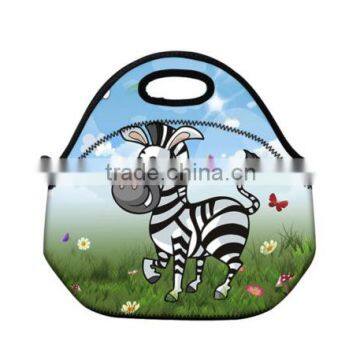 Zebra Pattern Soft Neoprene Lunch Tote Cooler Bag                        
                                                Quality Choice