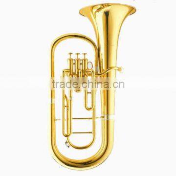 High Grade Euphonium, Brass Body, Gold Lacquer, Bb 3 Piston Valves photo-4