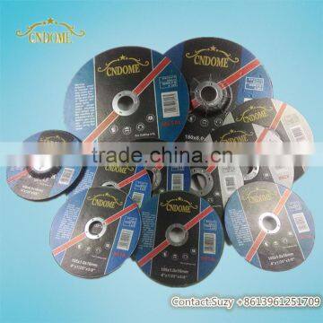 Resin bonded 4'' 4.5'' 5'' 6'' 7'' 9'' INCH cutting wheel grinding wheel specification for metal with high quality