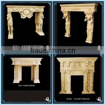 Artificial marble fireplace surround