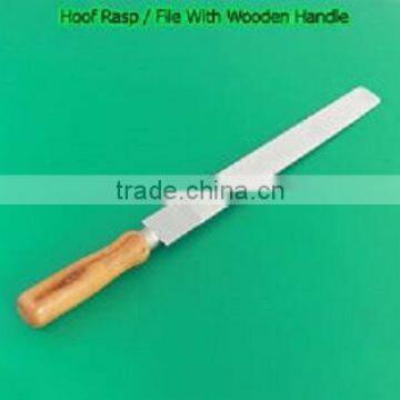 Hoof Rasp / File With Wooden Handle Veterinary Instruments