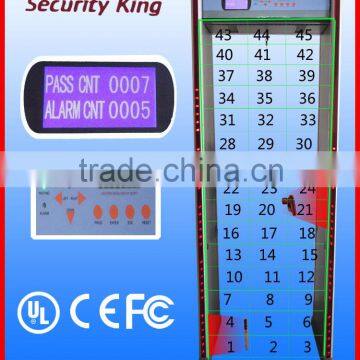 Walk through security gate with high quality, walk through scanner metal detector